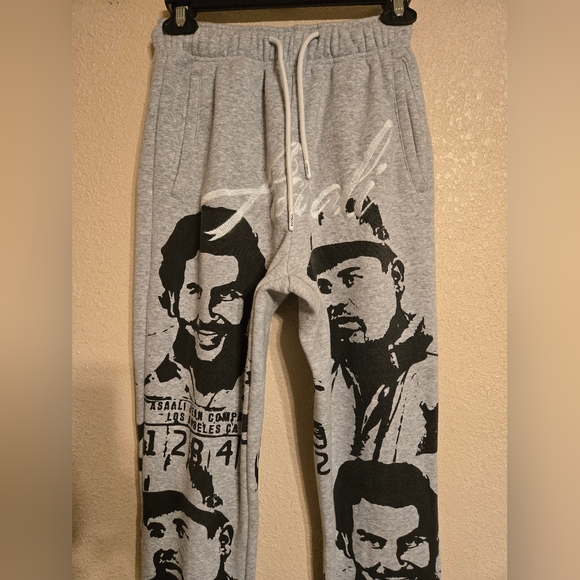 Asaali Sweatpants Color Grey/Black Size Small - Picture 8 of 12